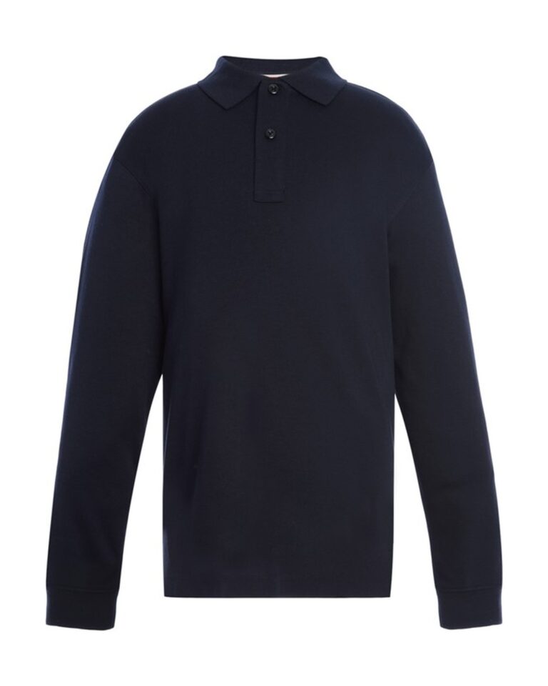 Girls Long Sleeve Interlock Polo